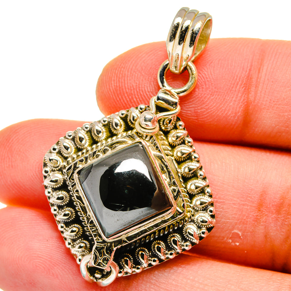 Hematite Pendants handcrafted by Ana Silver Co - PD15618