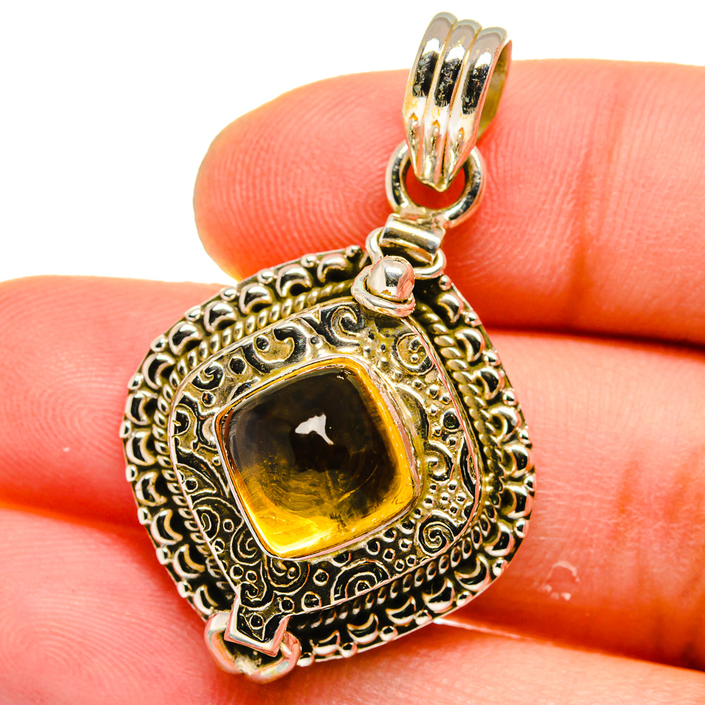 Citrine Pendants handcrafted by Ana Silver Co - PD15619