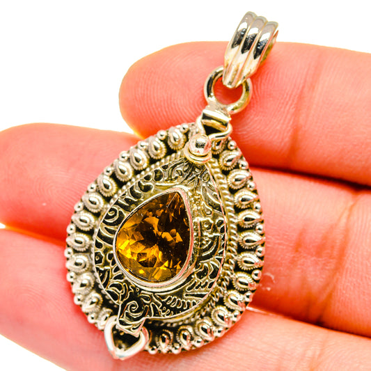 Mandarin Citrine Pendants handcrafted by Ana Silver Co - PD15620