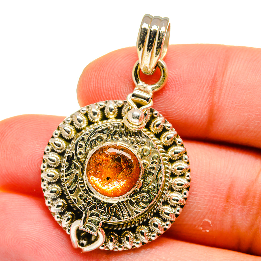 Sunstone Pendants handcrafted by Ana Silver Co - PD15624
