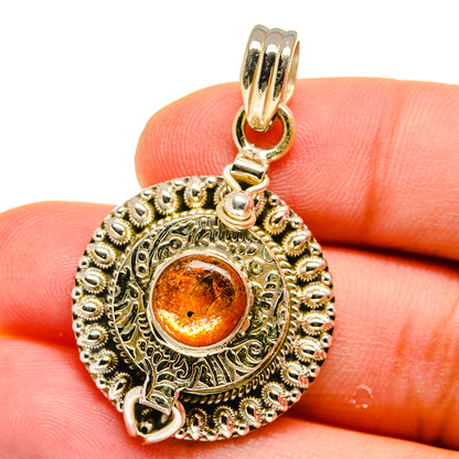 Sunstone Pendants handcrafted by Ana Silver Co - PD15624