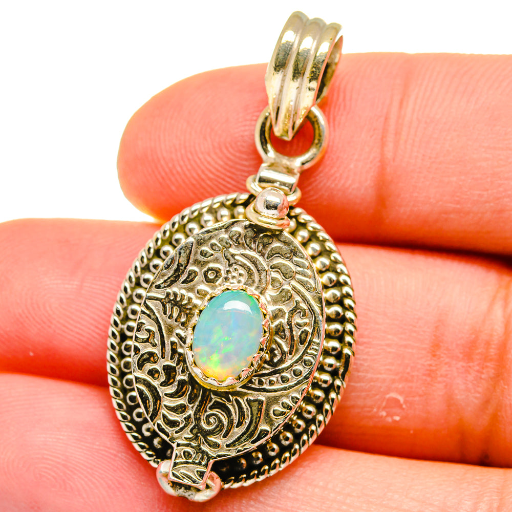 Ethiopian Opal Pendants handcrafted by Ana Silver Co - PD15627