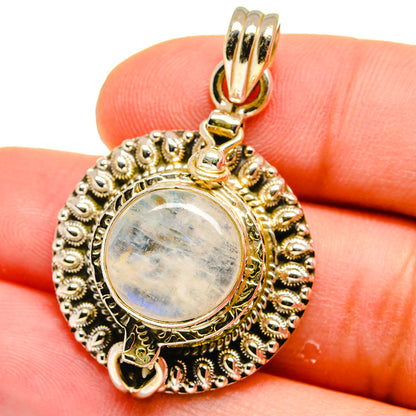 Rainbow Moonstone Pendants handcrafted by Ana Silver Co - PD15628