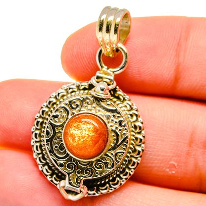Sunstone Pendants handcrafted by Ana Silver Co - PD15629