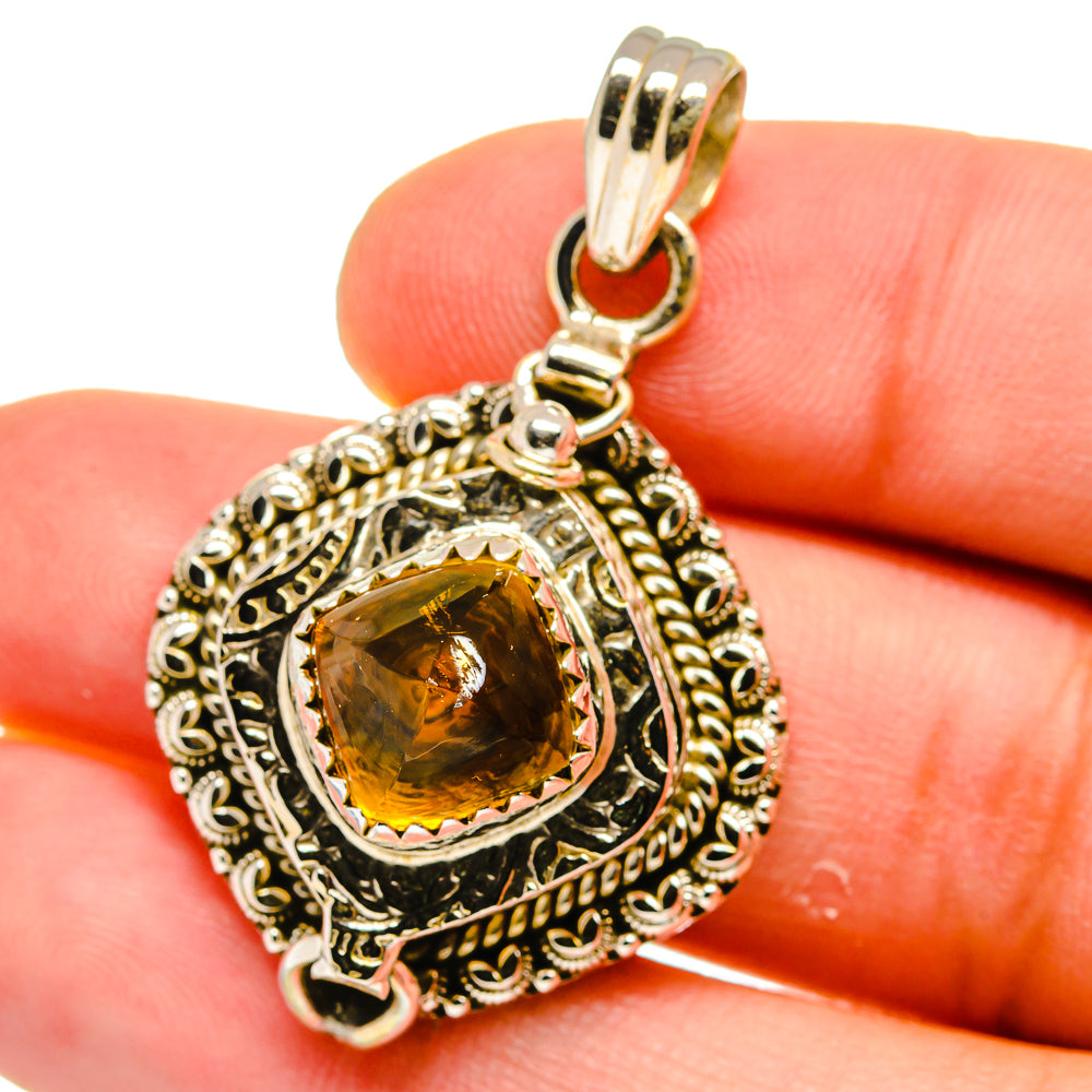 Citrine Pendants handcrafted by Ana Silver Co - PD15633