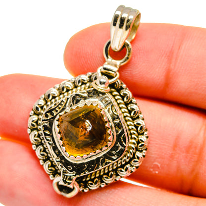 Citrine Pendants handcrafted by Ana Silver Co - PD15633