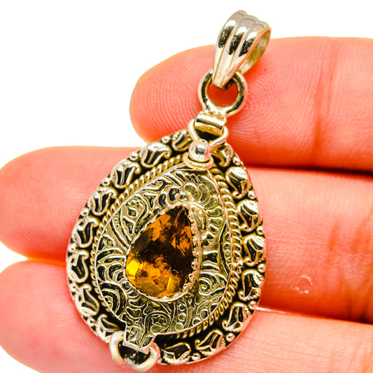Mandarin Citrine Pendants handcrafted by Ana Silver Co - PD15635