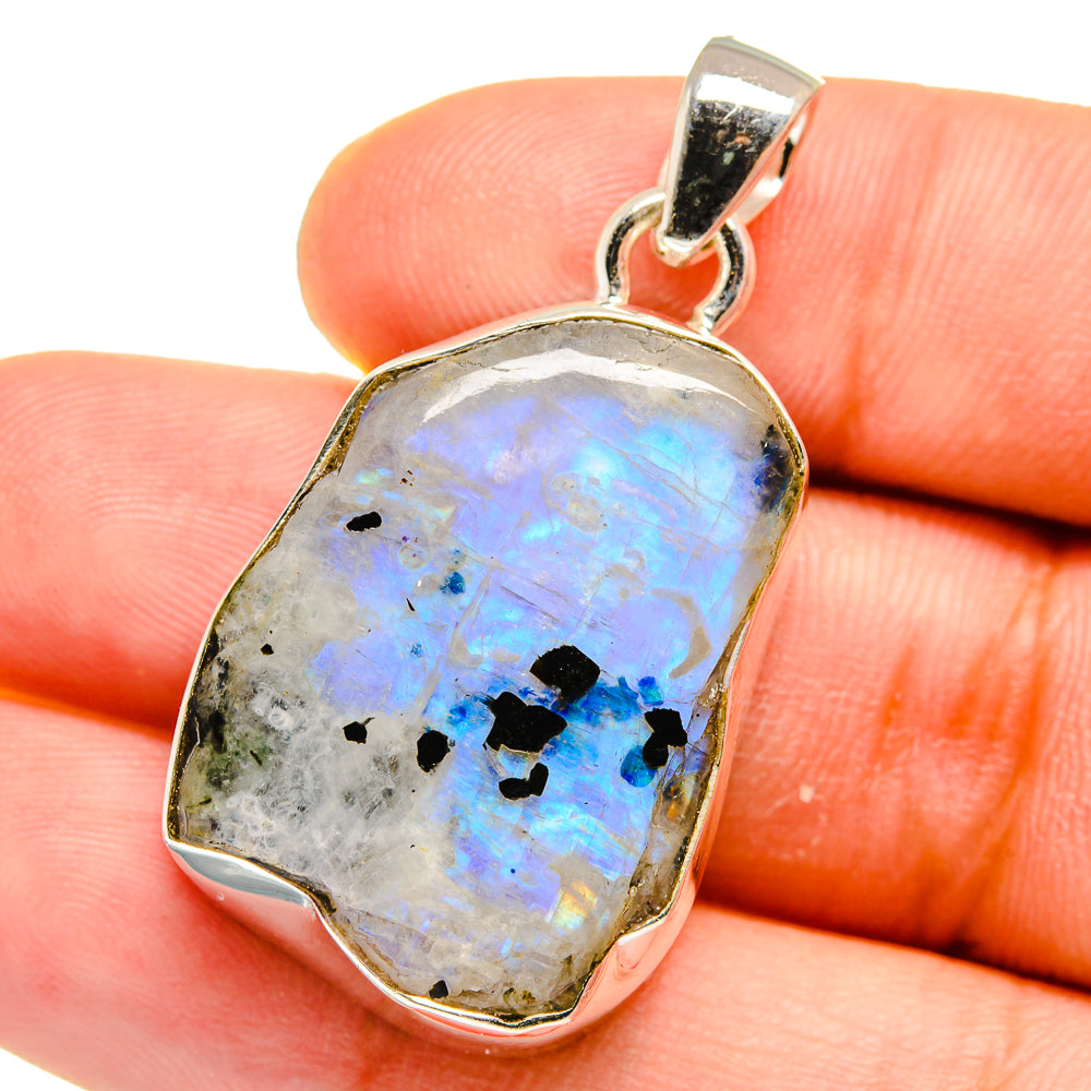 Rainbow Moonstone Pendants handcrafted by Ana Silver Co - PD15641
