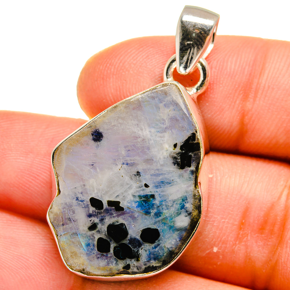 Rainbow Moonstone Pendants handcrafted by Ana Silver Co - PD15646