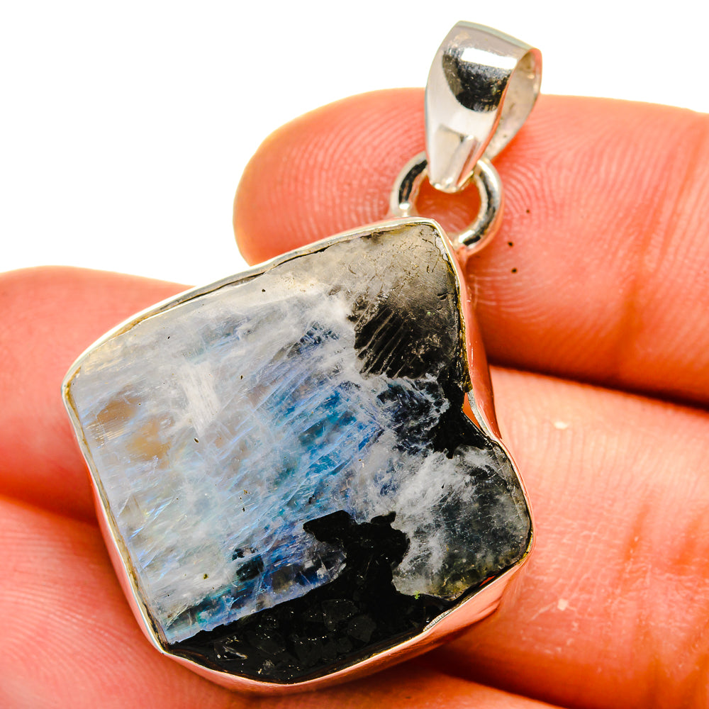 Rainbow Moonstone Pendants handcrafted by Ana Silver Co - PD15649