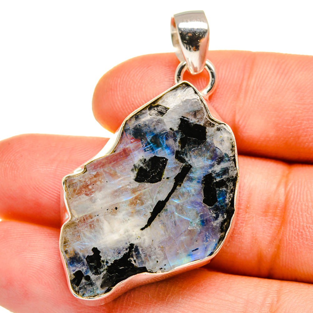 Rainbow Moonstone Pendants handcrafted by Ana Silver Co - PD15650