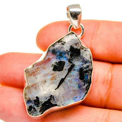 Rainbow Moonstone Pendants handcrafted by Ana Silver Co - PD15650