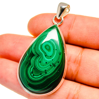 Malachite Pendants handcrafted by Ana Silver Co - PD15677