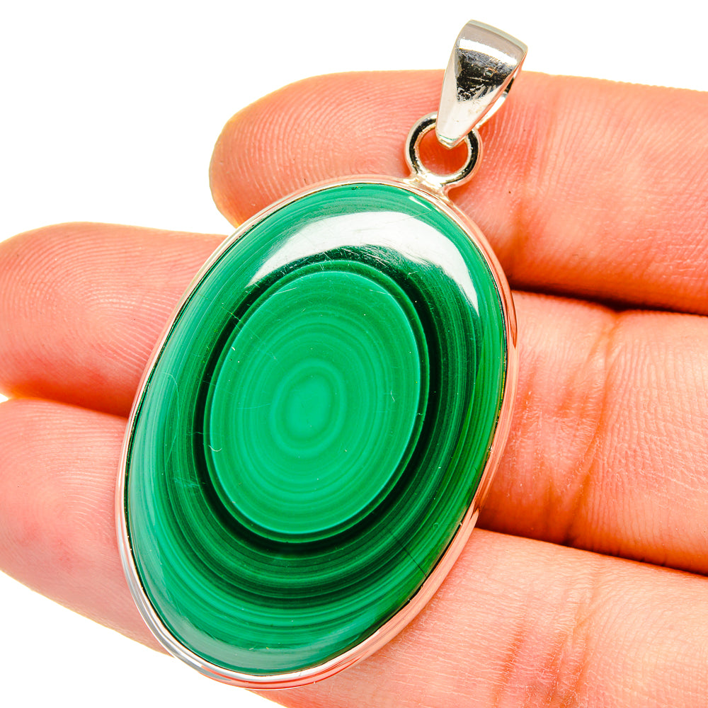 Malachite Pendants handcrafted by Ana Silver Co - PD15678