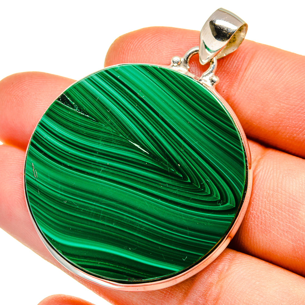 Malachite Pendants handcrafted by Ana Silver Co - PD15680