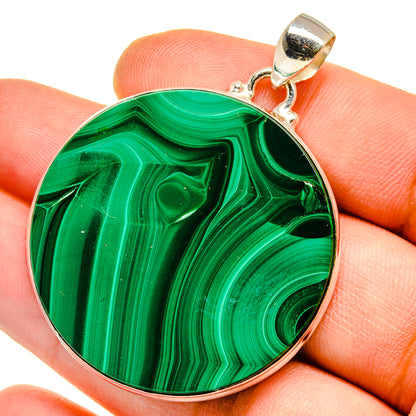Malachite Pendants handcrafted by Ana Silver Co - PD15681