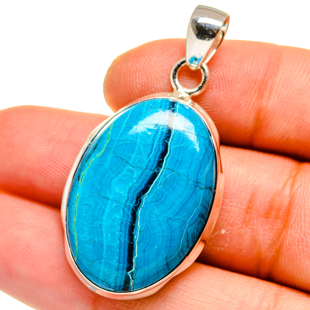 Chrysocolla Pendants handcrafted by Ana Silver Co - PD15683