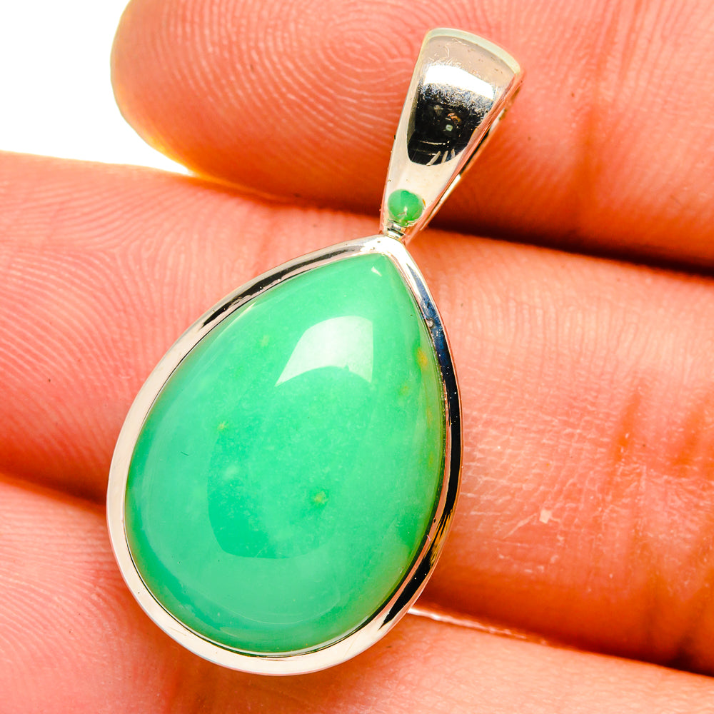 Chrysoprase Pendants handcrafted by Ana Silver Co - PD15686