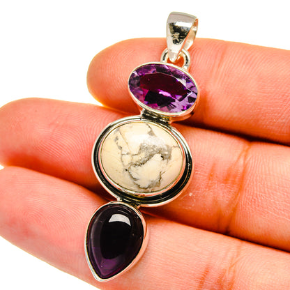Howlite Pendants handcrafted by Ana Silver Co - PD15704