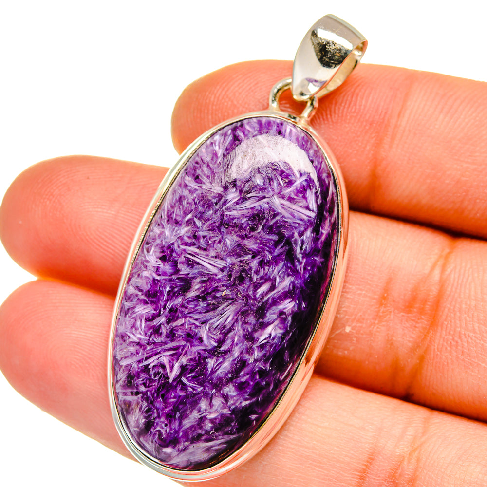Charoite Pendants handcrafted by Ana Silver Co - PD15706