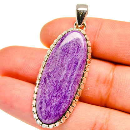 Charoite Pendants handcrafted by Ana Silver Co - PD15708