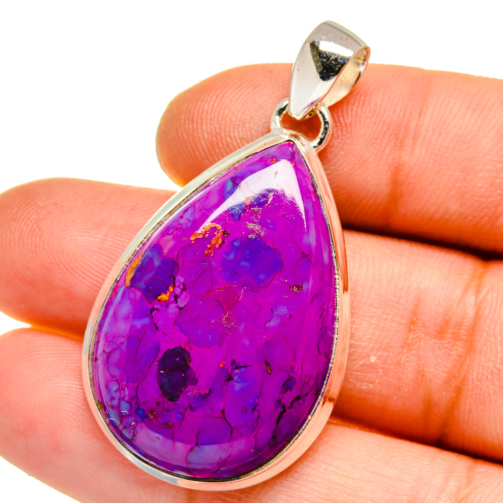 Purple Copper Composite Turquoise Pendants handcrafted by Ana Silver Co - PD15713