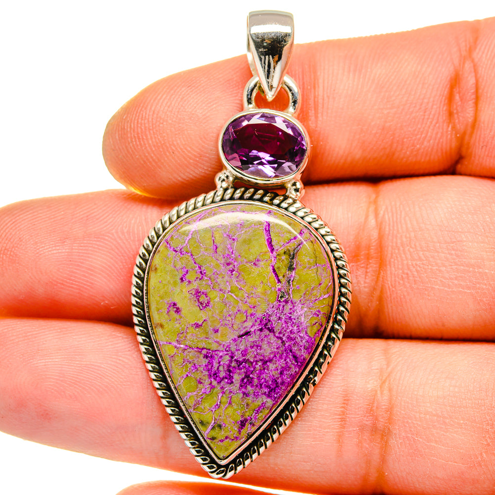 Stichtite Pendants handcrafted by Ana Silver Co - PD15718