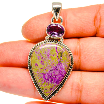 Stichtite Pendants handcrafted by Ana Silver Co - PD15718