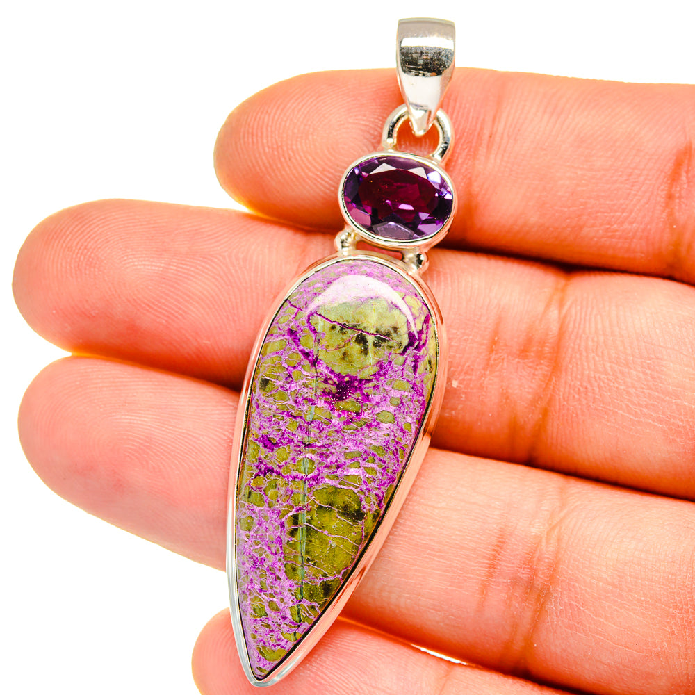 Stichtite Pendants handcrafted by Ana Silver Co - PD15719