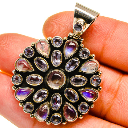 Rainbow Moonstone Pendants handcrafted by Ana Silver Co - PD15726