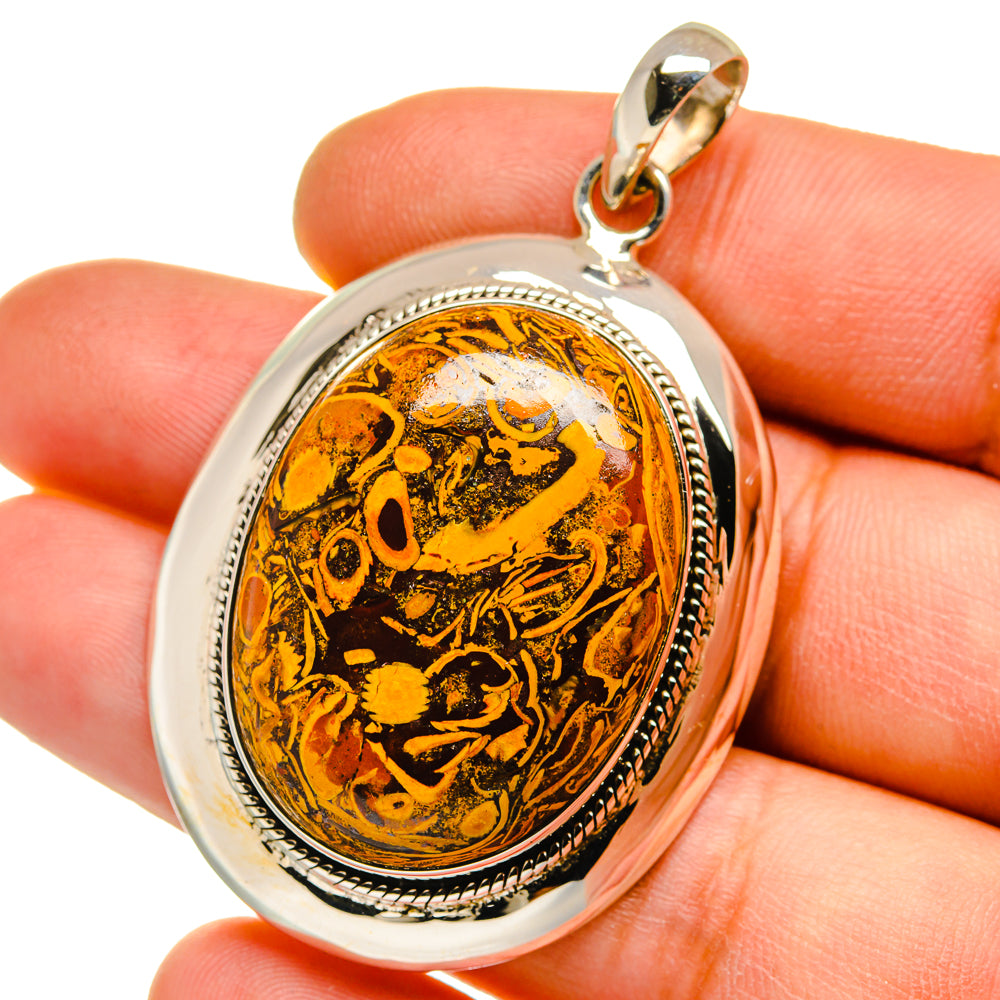 Coquina Jasper Pendants handcrafted by Ana Silver Co - PD15734