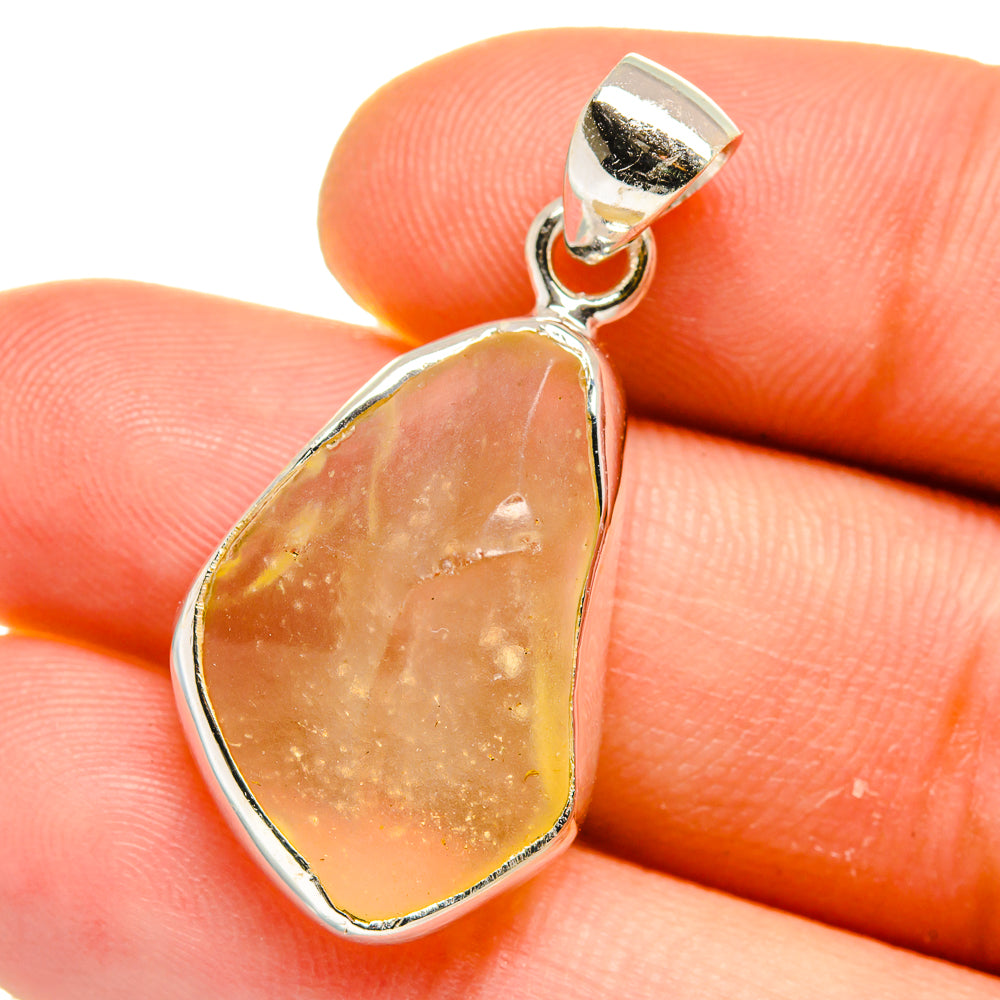 Libyan Desert Glass Pendants handcrafted by Ana Silver Co - PD15746