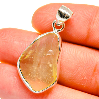 Libyan Desert Glass Pendants handcrafted by Ana Silver Co - PD15746