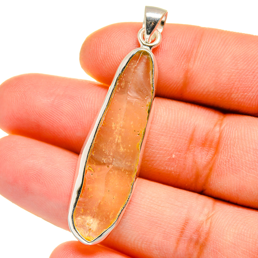 Libyan Desert Glass Pendants handcrafted by Ana Silver Co - PD15747