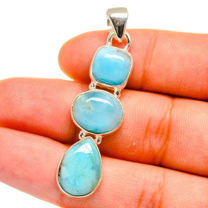 Larimar Pendants handcrafted by Ana Silver Co - PD15752