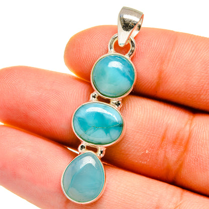 Larimar Pendants handcrafted by Ana Silver Co - PD15753