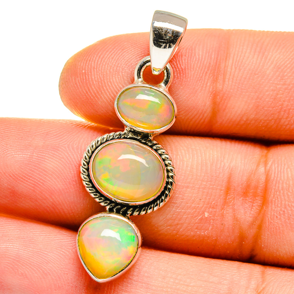 Ethiopian Opal Pendants handcrafted by Ana Silver Co - PD15758