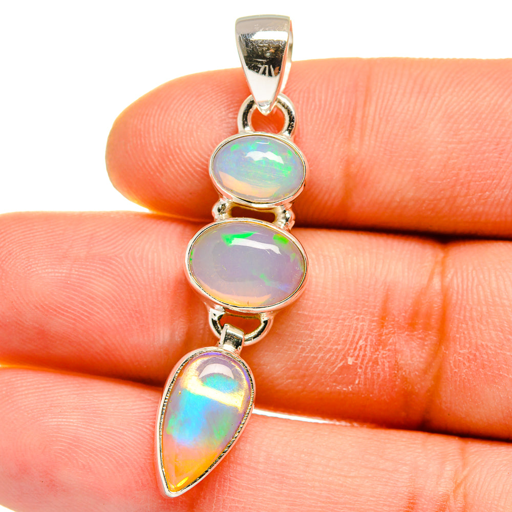 Ethiopian Opal Pendants handcrafted by Ana Silver Co - PD15763