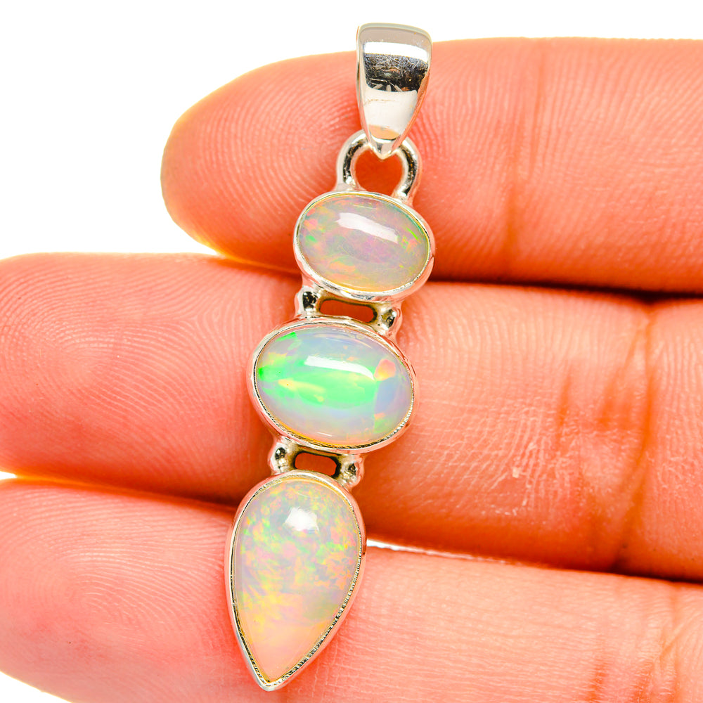 Ethiopian Opal Pendants handcrafted by Ana Silver Co - PD15764