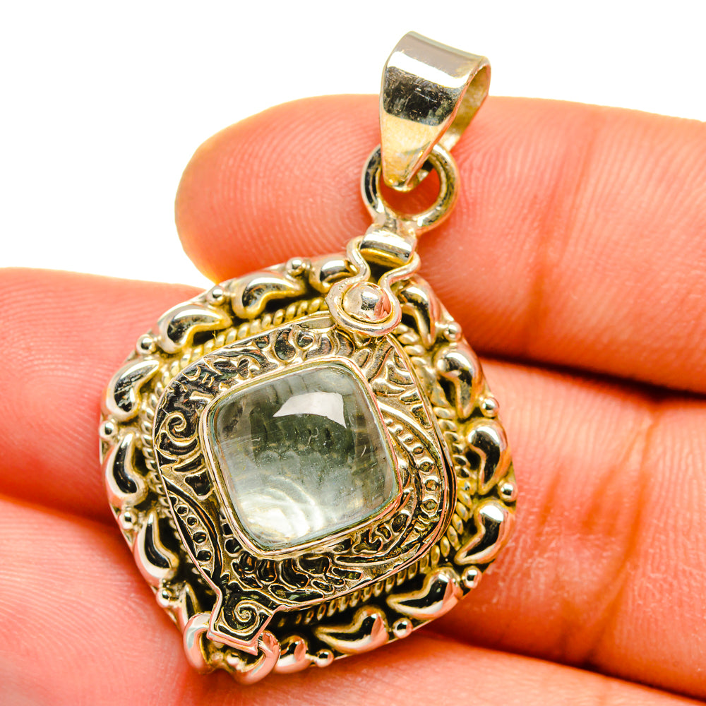 Aquamarine Pendants handcrafted by Ana Silver Co - PD15772