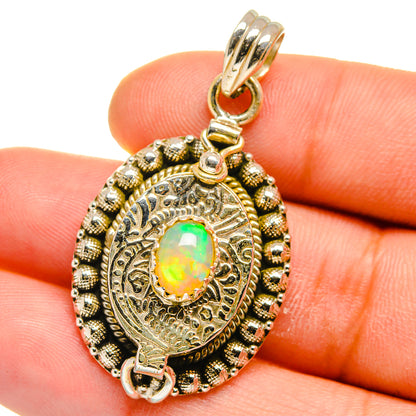 Ethiopian Opal Pendants handcrafted by Ana Silver Co - PD15774
