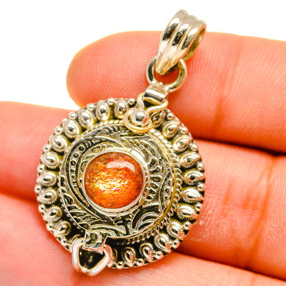 Sunstone Pendants handcrafted by Ana Silver Co - PD15778
