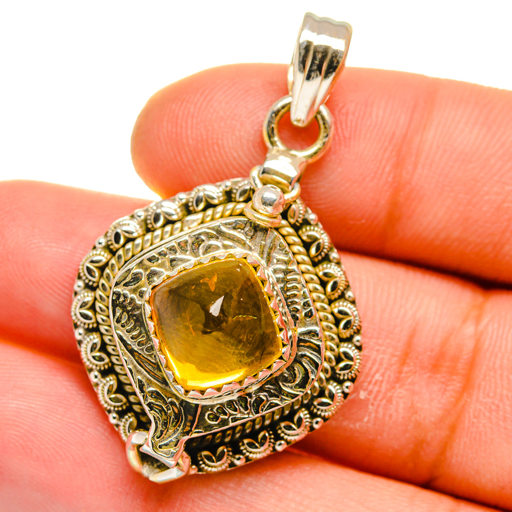 Citrine Pendants handcrafted by Ana Silver Co - PD15790