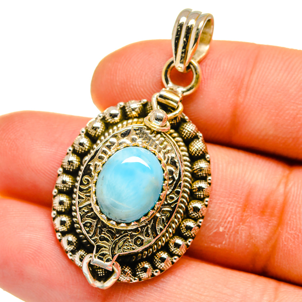 Larimar Pendants handcrafted by Ana Silver Co - PD15794