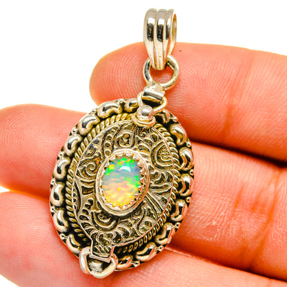 Ethiopian Opal Pendants handcrafted by Ana Silver Co - PD15795
