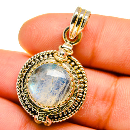 Rainbow Moonstone Pendants handcrafted by Ana Silver Co - PD15796