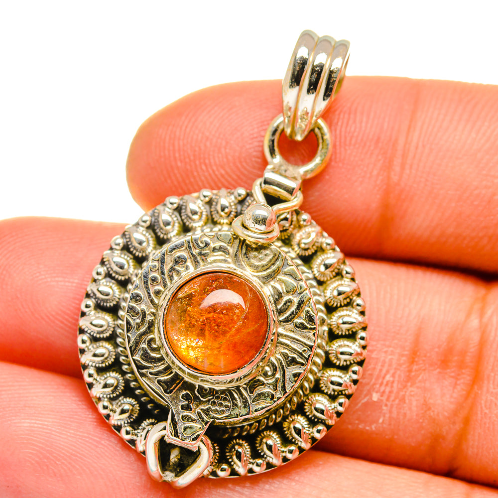 Sunstone Pendants handcrafted by Ana Silver Co - PD15804