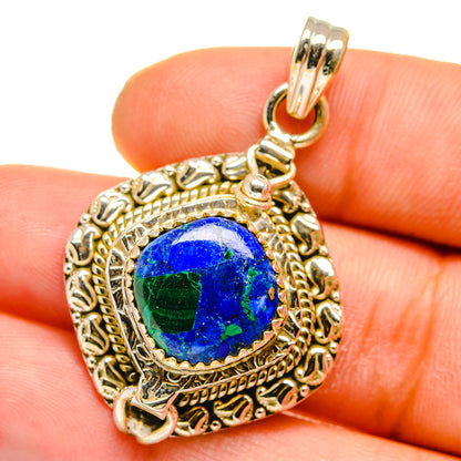 Azurite Malachite Pendants handcrafted by Ana Silver Co - PD15809
