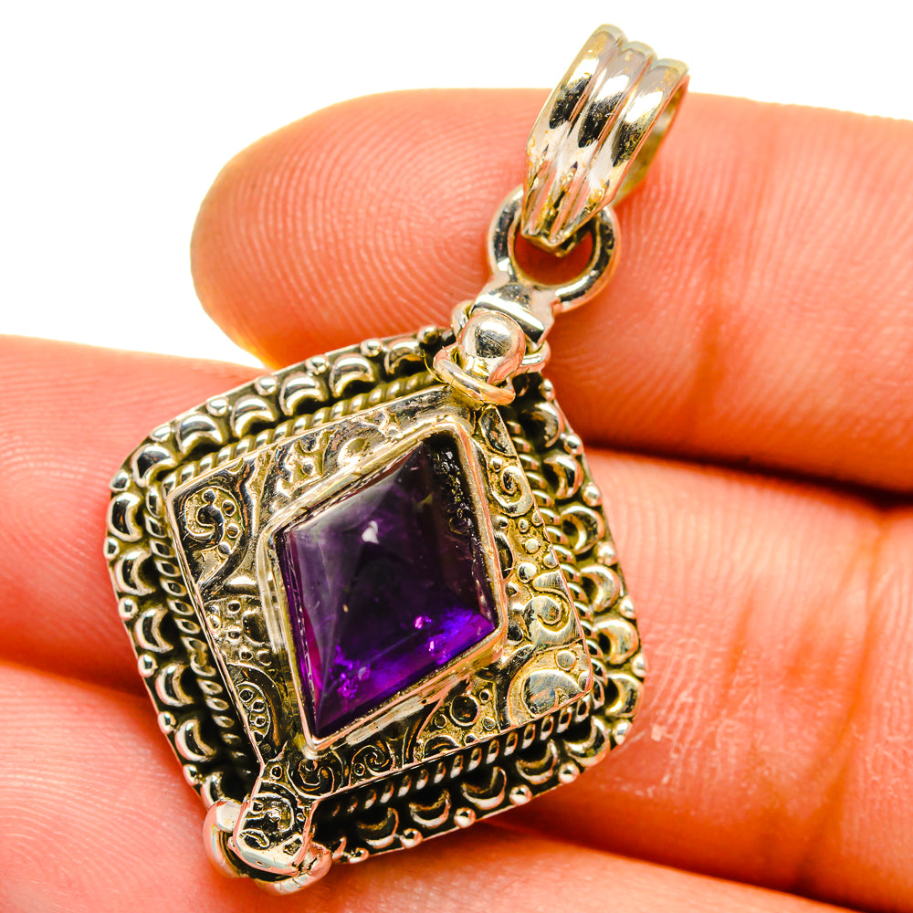 Amethyst Pendants handcrafted by Ana Silver Co - PD15810