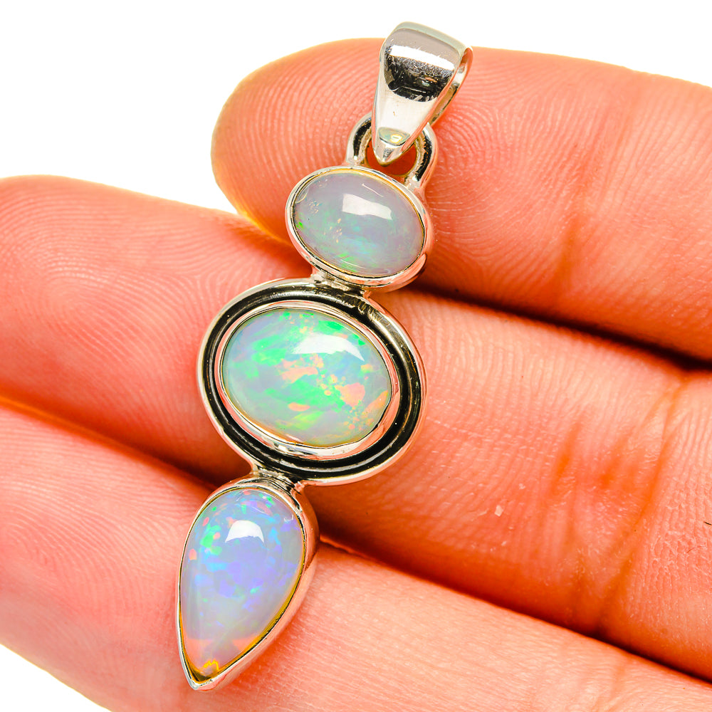 Ethiopian Opal Pendants handcrafted by Ana Silver Co - PD15812